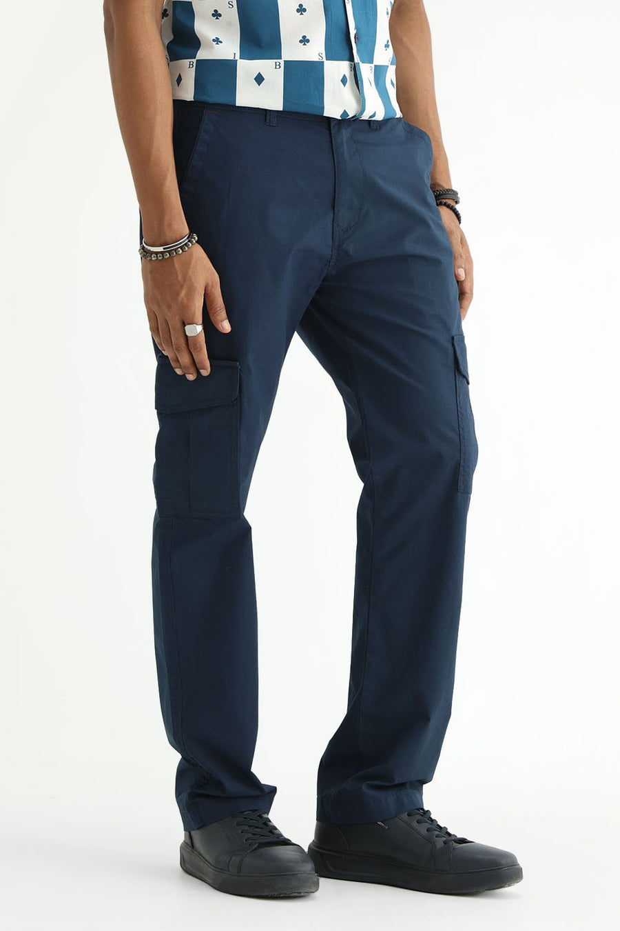 BASICS DRIFT FIT  COTTON STRETCH STRUCTURE TROUSER