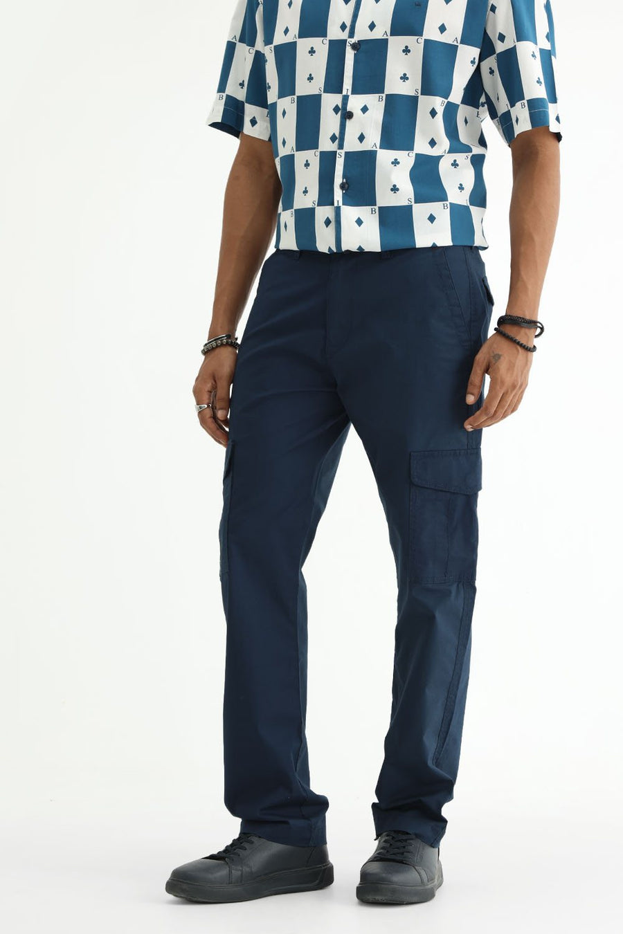 BASICS DRIFT FIT  COTTON STRETCH STRUCTURE TROUSER