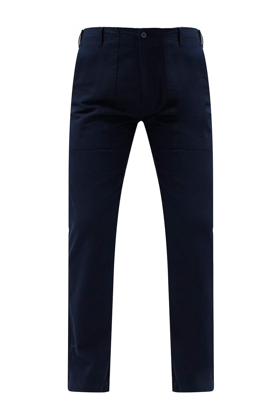 BASICS TAPERED FIT  COTTON STRETCH STRUCTURE TROUSER