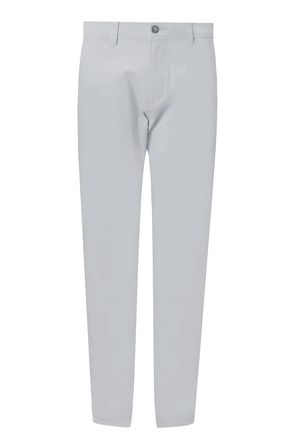 BASICS TAPERED FIT SECRET SPACES BLUE COTTON STRETCH STRUCTURE TROUSER