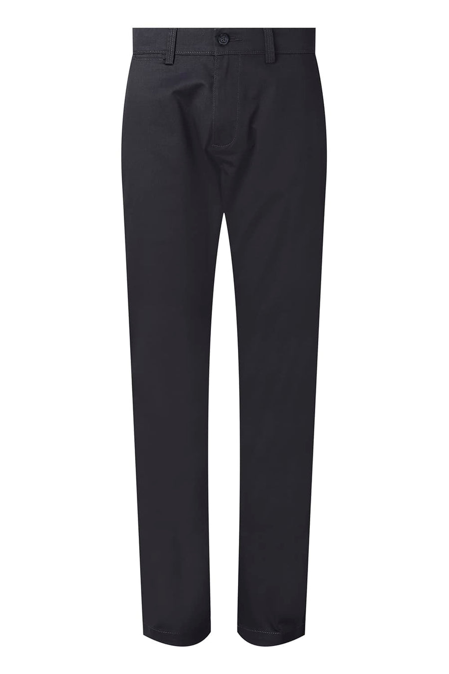 BASICS TAPERED FIT CAMO MID GREY COTTON STRETCH STRUCTURE TROUSER