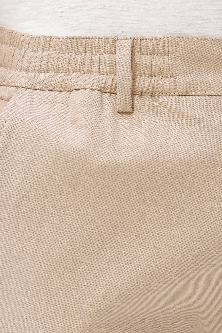 BASICS DRIFT FIT WARM SAND KHAKI COTTON STRETCH STRUCTURE TROUSER