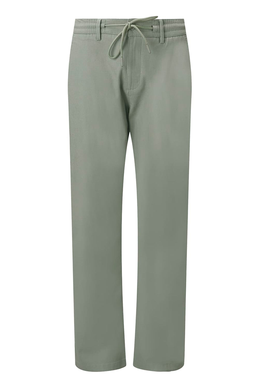 BASICS DRIFT FIT SEAGRASS GREEN COTTON STRETCH STRUCTURE TROUSER
