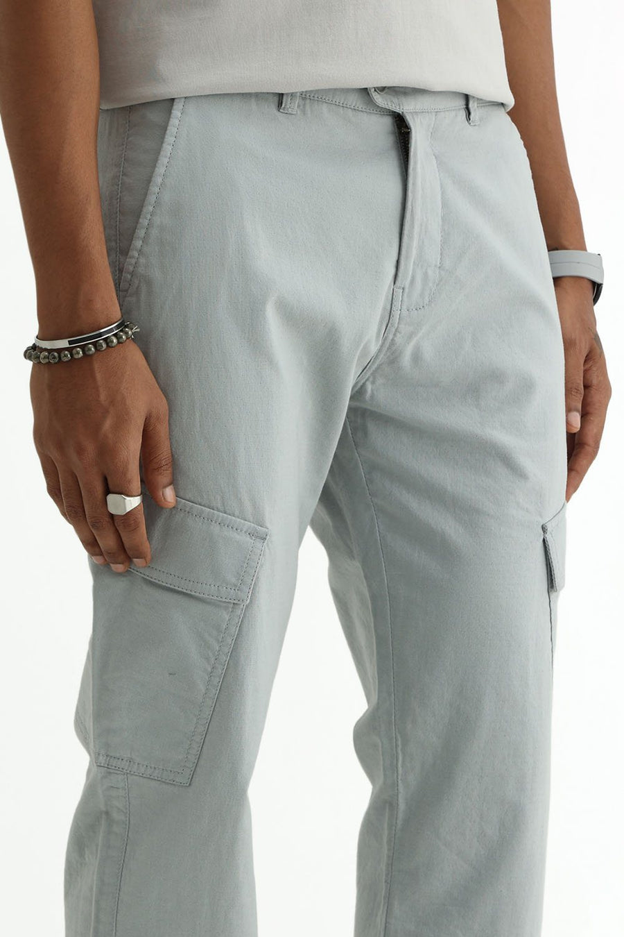 BASICS DRIFT FIT  COTTON STRUCTURE TROUSER