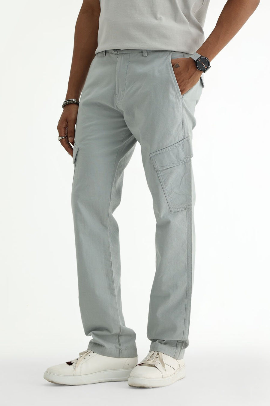 BASICS DRIFT FIT  COTTON STRUCTURE TROUSER