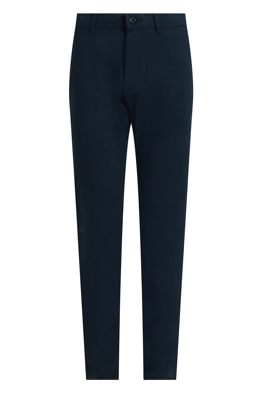 BASICS SKINNY FIT TOTAL ECLIPSE NAVY COTTON STRETCH STRUCTURE TROUSER
