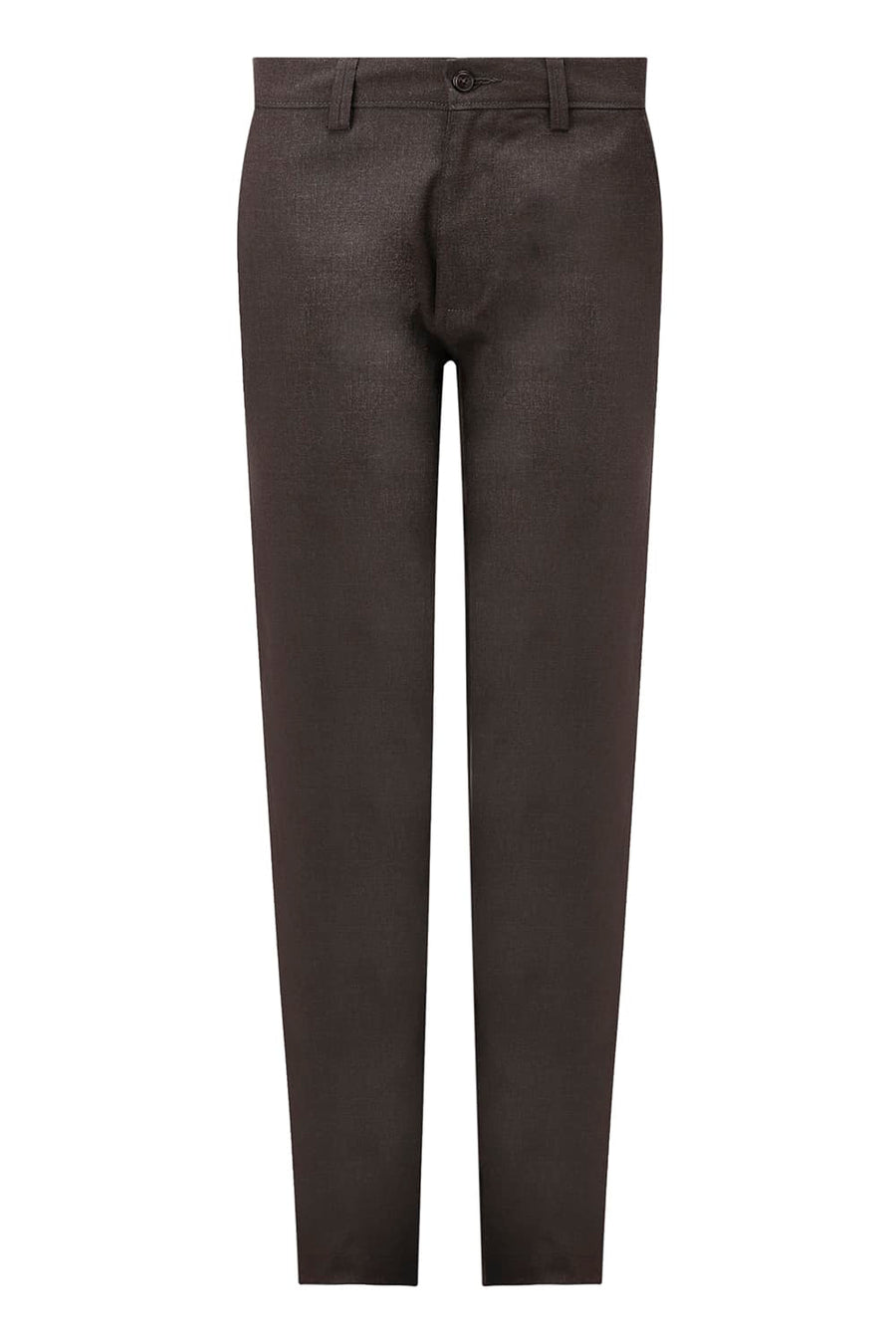 BASICS DRIFT FIT AFTER DARK BROWN POLYESTER VISCOSE STRETCH TROUSER