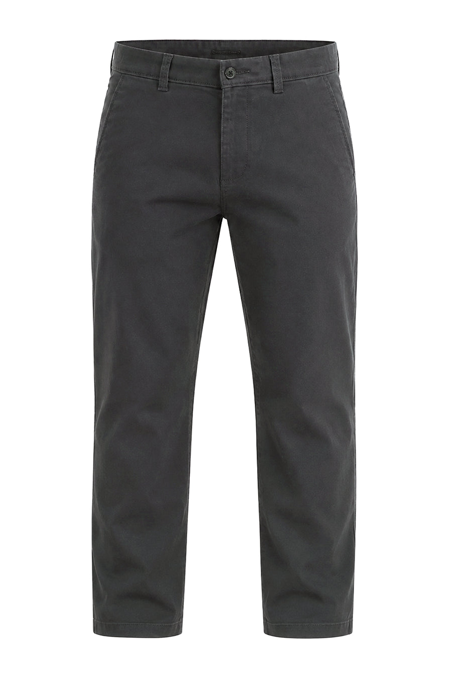 BASICS TAPERED FIT BLACK HOLE GREY COTTON STRETCH STRUCTURE TROUSER