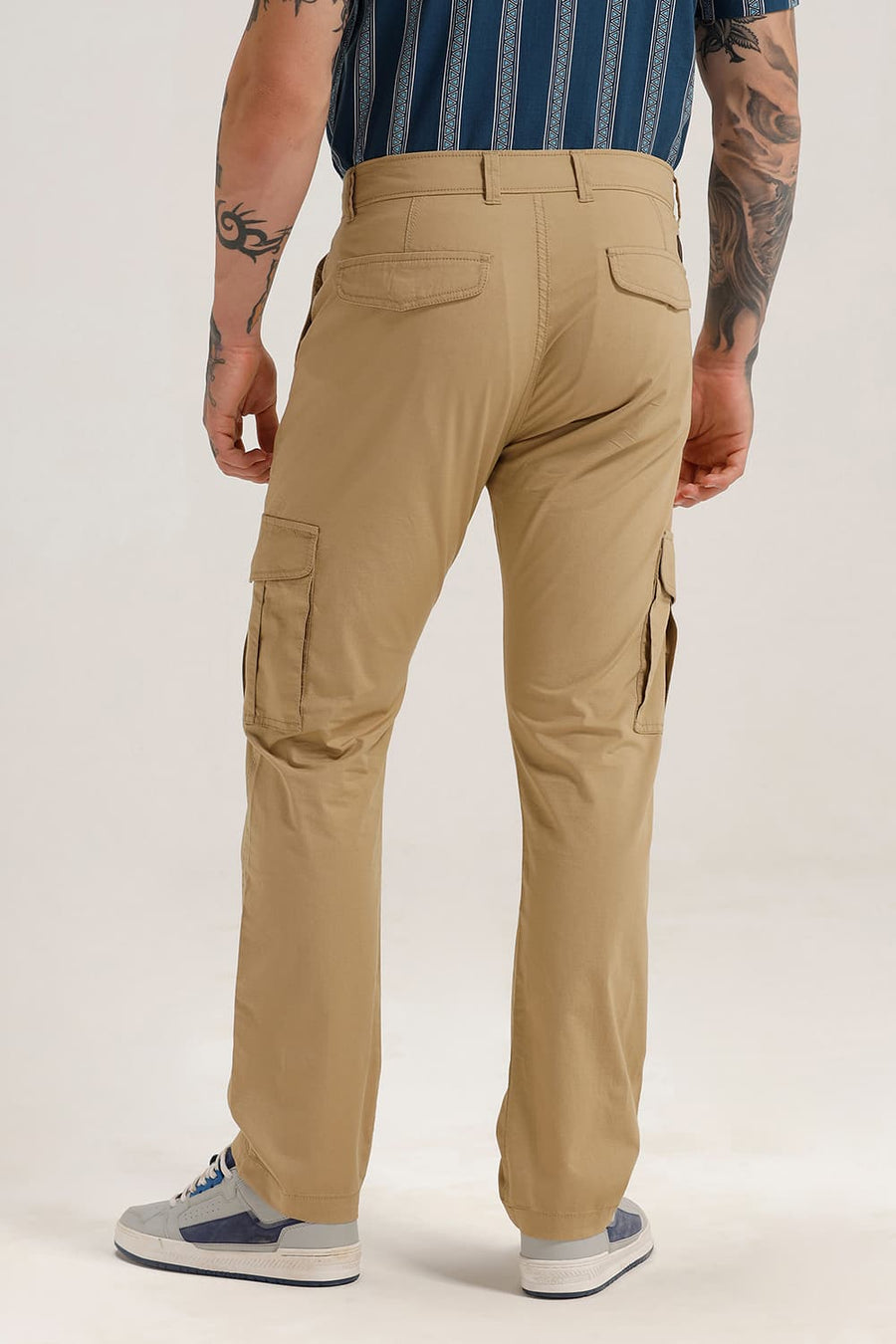 BASICS DRIFT FIT INCENSE KHAKI COTTON STRETCH RIBSTOP DOBBY TROUSER