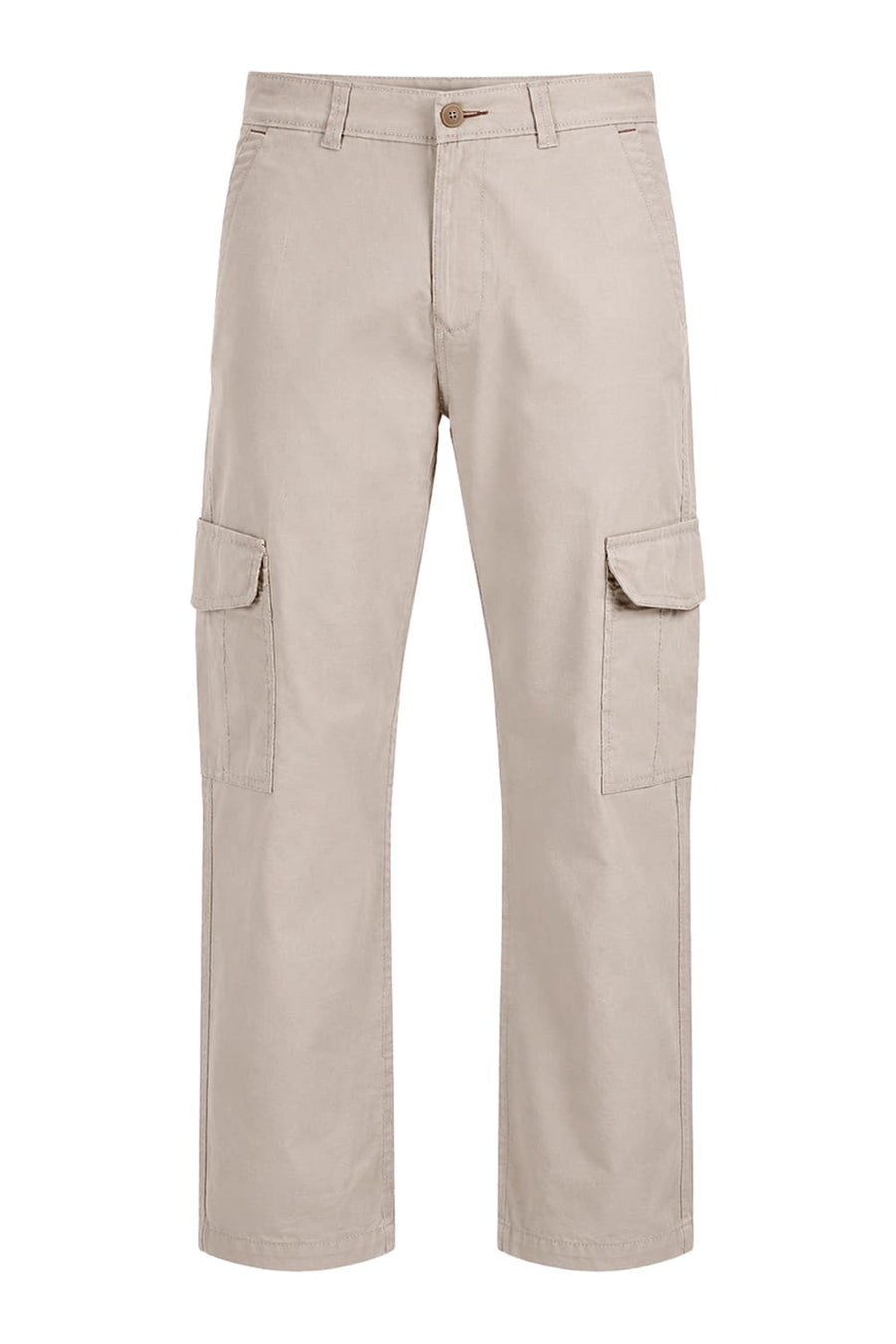BASICS DRIFT FIT DOESKIN BEIGE COTTON STRETCH RIBSTOP DOBBY TROUSER