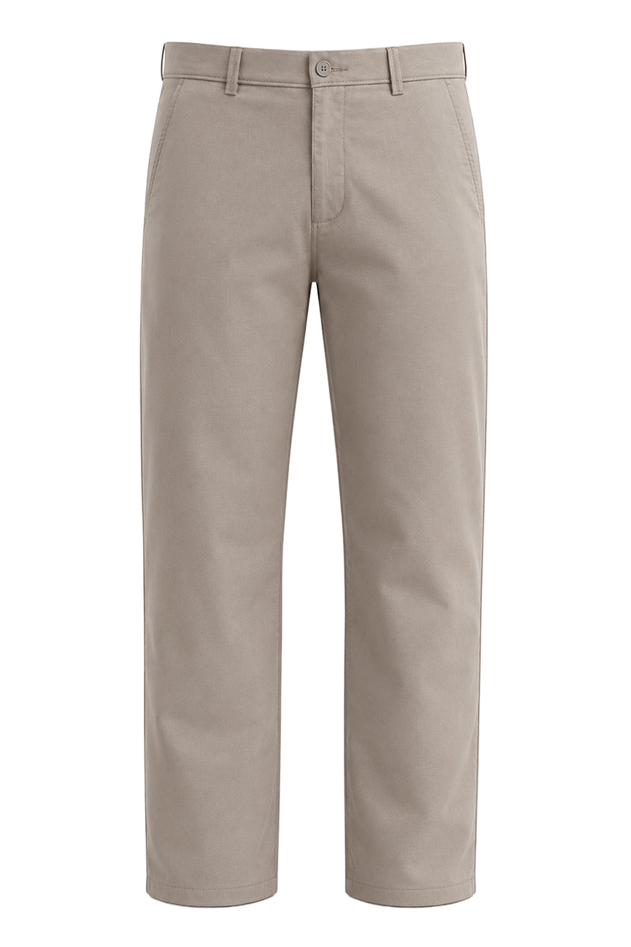 BASICS TAPERED FIT ALUMINIUM GREEN COTTON STRETCH STRUCTURE TROUSER