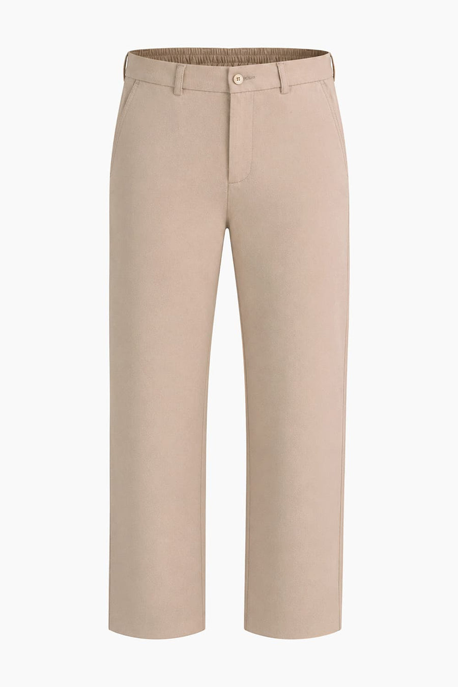 BASICS DRIFT FIT NOMAD KHAKI COTTON STRETCH STRUCTURE TROUSER