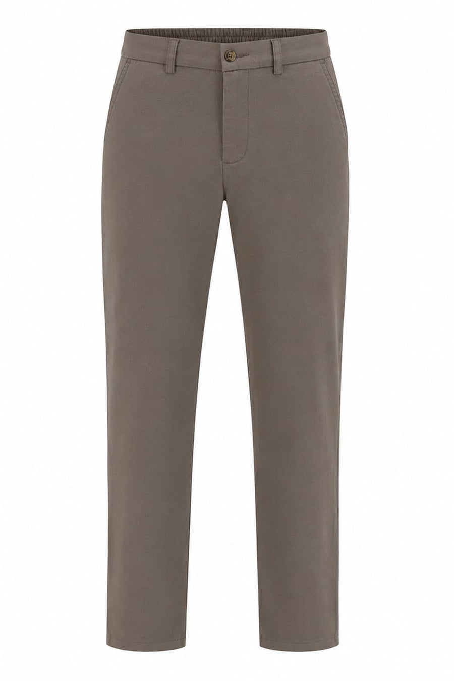 BASICS DRIFT FIT DUSKY GREEN COTTON STRETCH STRUCTURE TROUSER