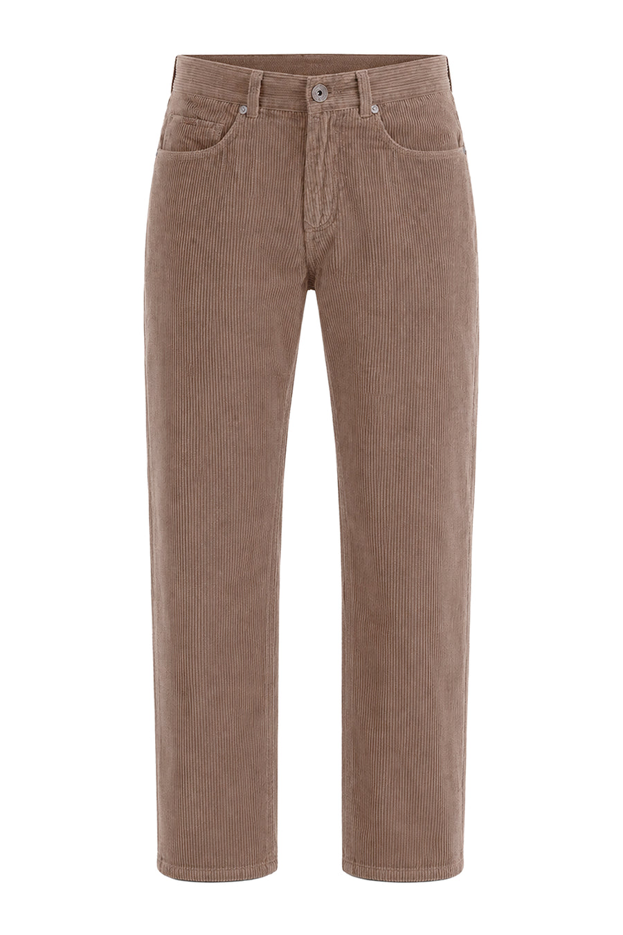 BASICS DRIFT FIT SEPIA BROWN COTTON CORDUROY TROUSER