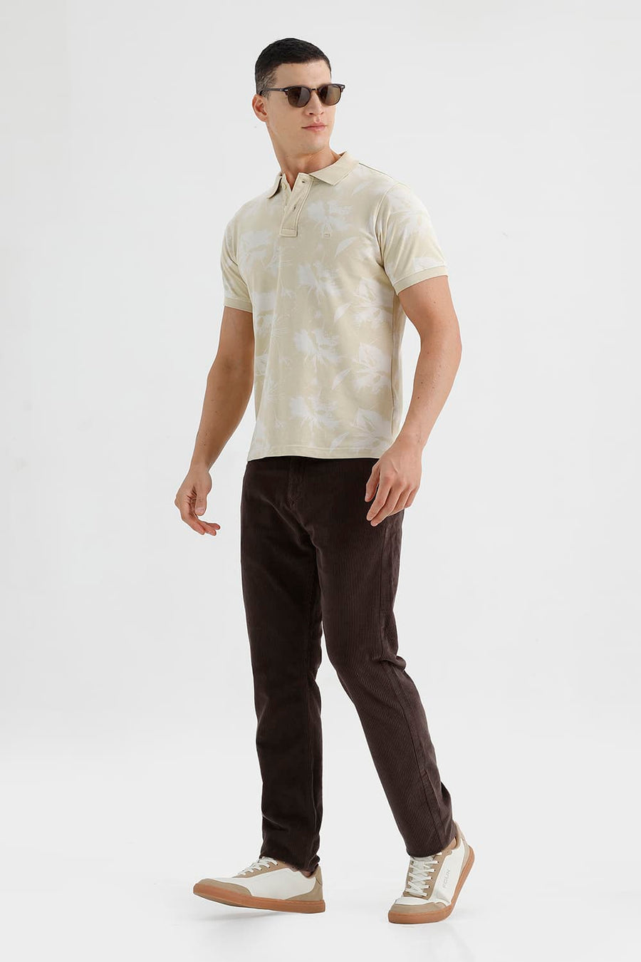 BASICS DRIFT FIT FOREST NIGHT OLIVE COTTON CORDUROY TROUSER