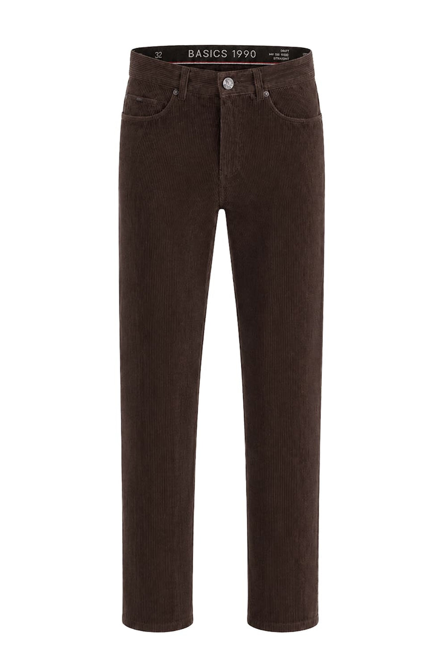 BASICS DRIFT FIT FOREST NIGHT OLIVE COTTON CORDUROY TROUSER