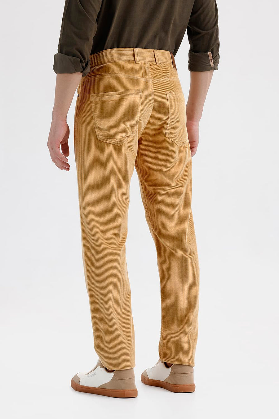 BASICS DRIFT FIT CINAMMON BEIGE COTTON CORDUROY TROUSER