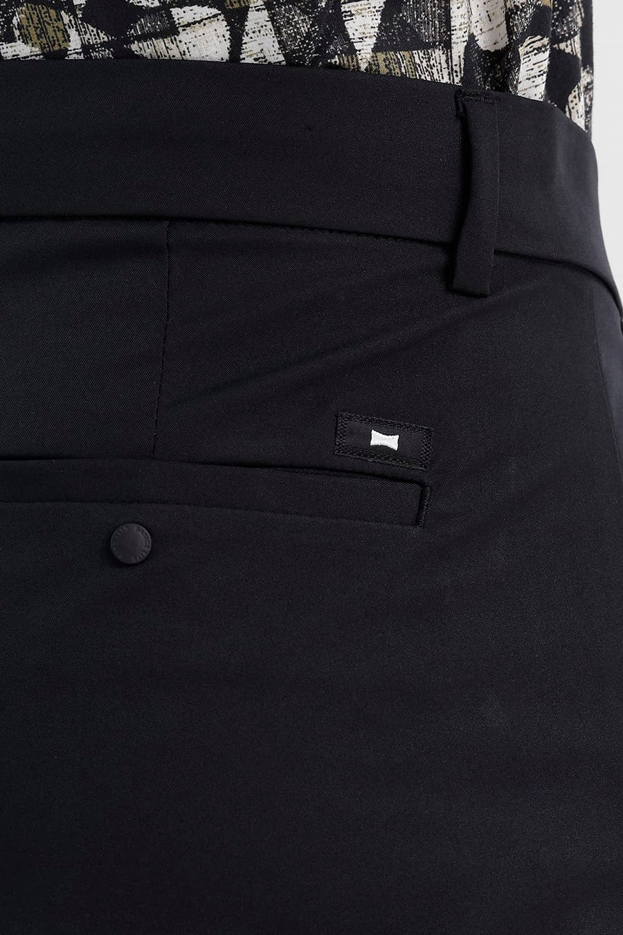 BASICS DRIFT FIT BLACK POLYESTER PLAIN TROUSER