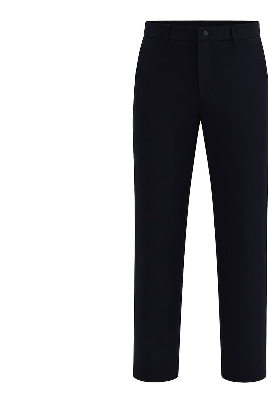 BASICS DRIFT FIT BLACK POLYESTER PLAIN TROUSER