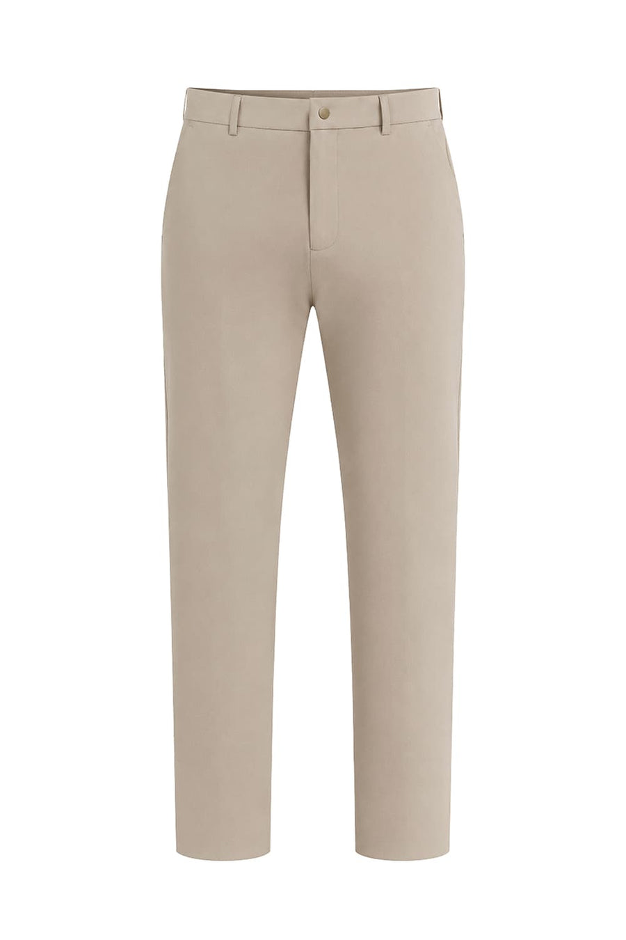 BASICS DRIFT FIT KHAKI POLYESTER PLAIN TROUSER