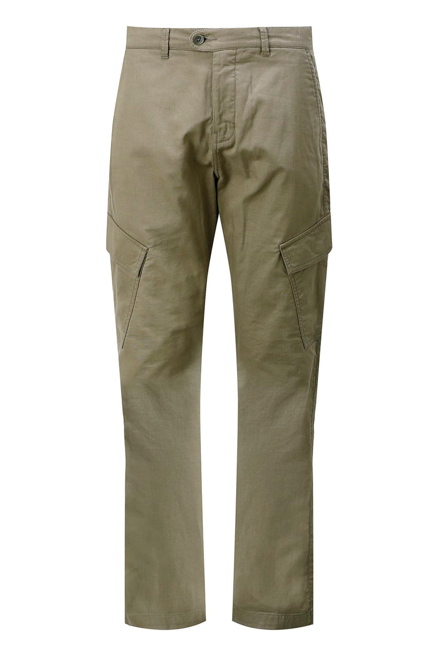 BASICS DRIFT FIT TEA LEAF OLIVE COTTON DOUBLE CLOTH TROUSER