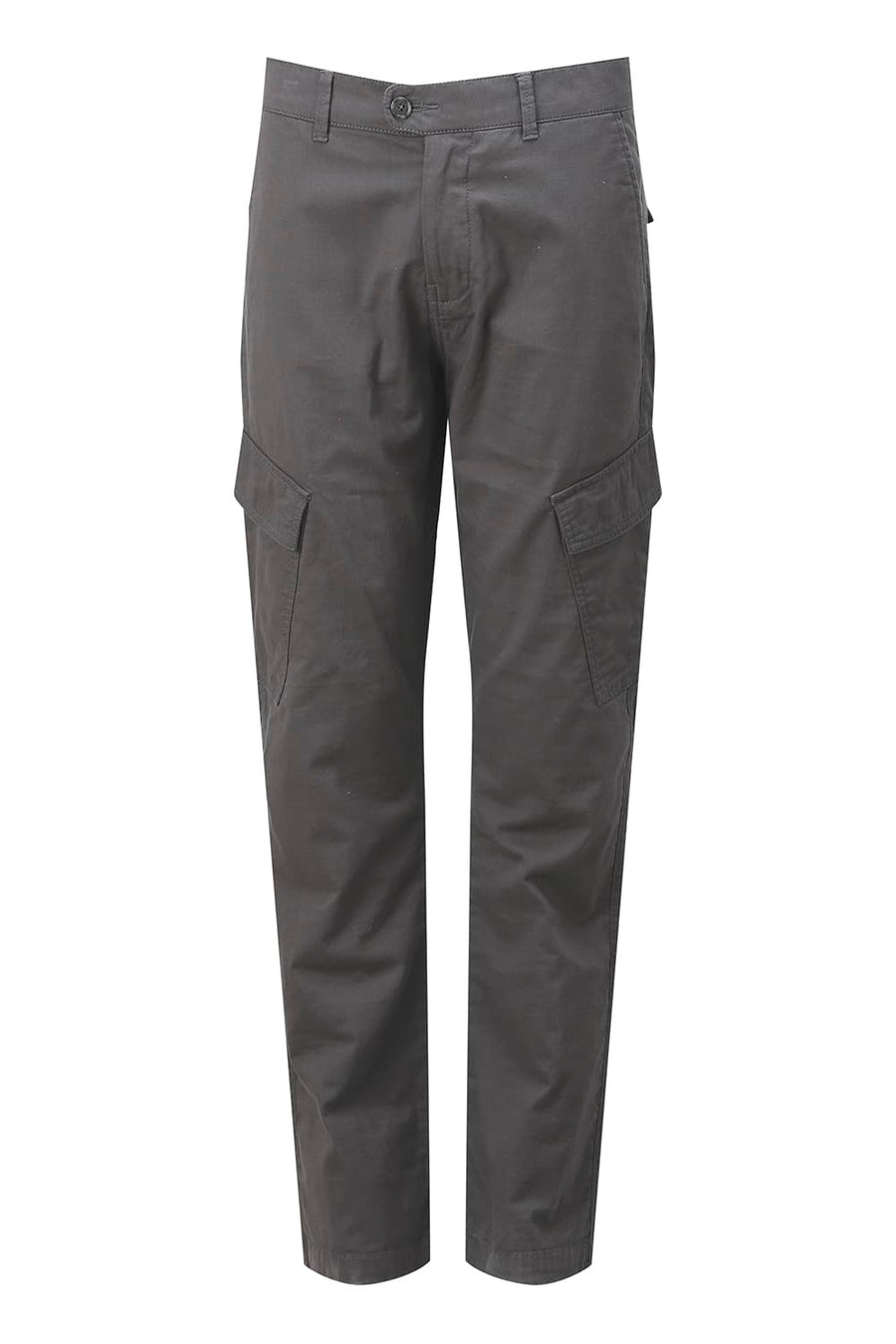 BASICS DRIFT FIT VOLCANIC ASH GREY COTTON DOUBLE CLOTH TROUSER