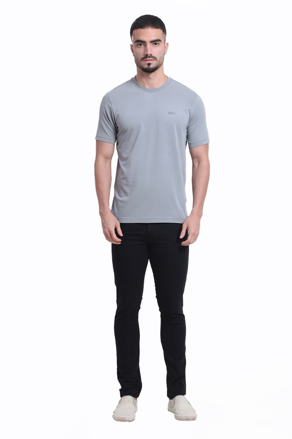 REGULAR FIT COTTON STRETCH CREW T-SHIRT