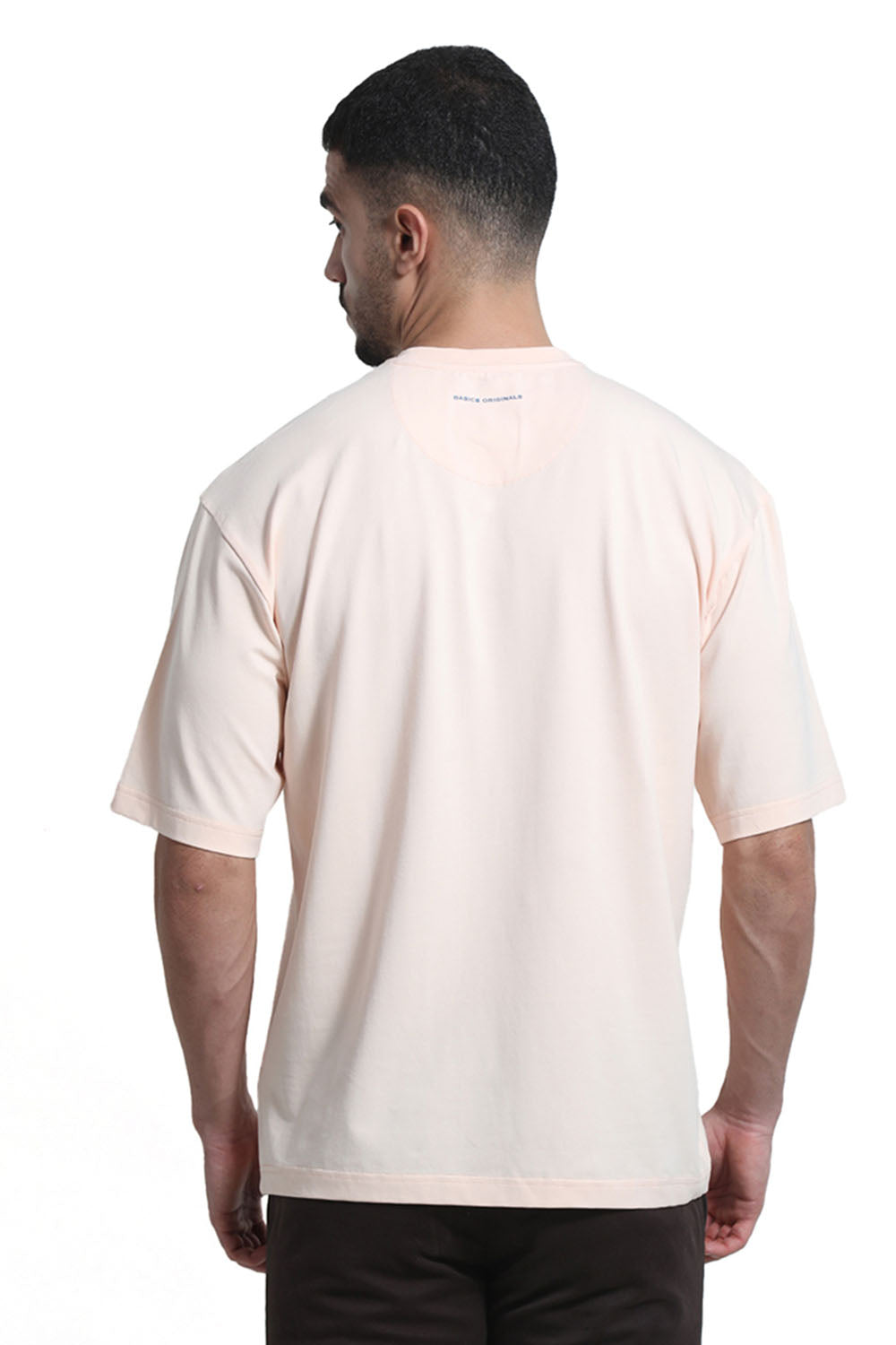 RELAXED FIT COTTON STRETCH CREW T-SHIRT