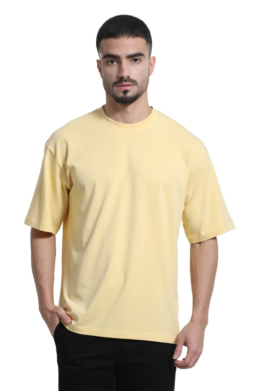 BASICS RELAXED FIT SUN DRESS COTTON STRETCH CREW T-SHIRT