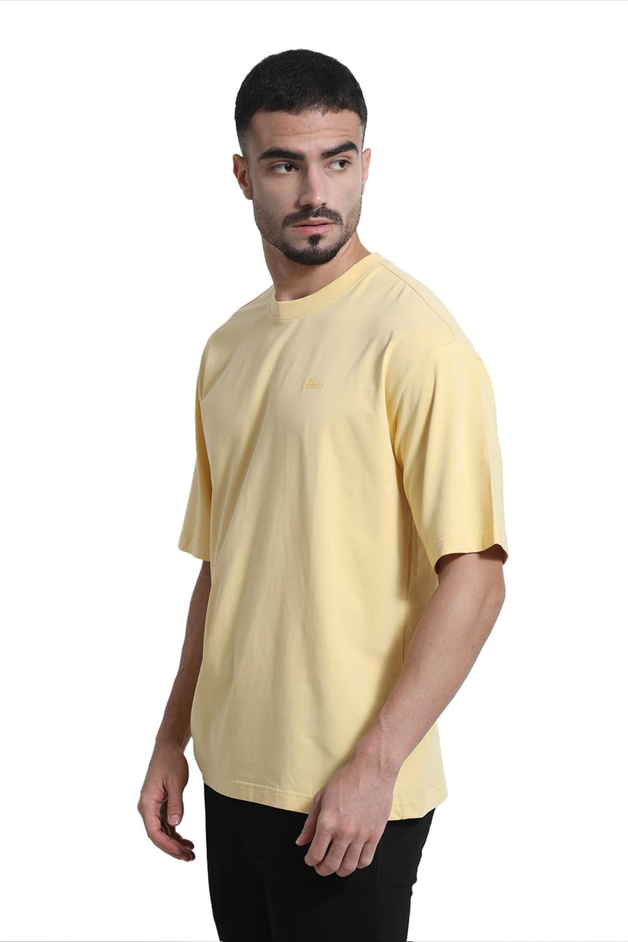 BASICS RELAXED FIT SUN DRESS COTTON STRETCH CREW T-SHIRT