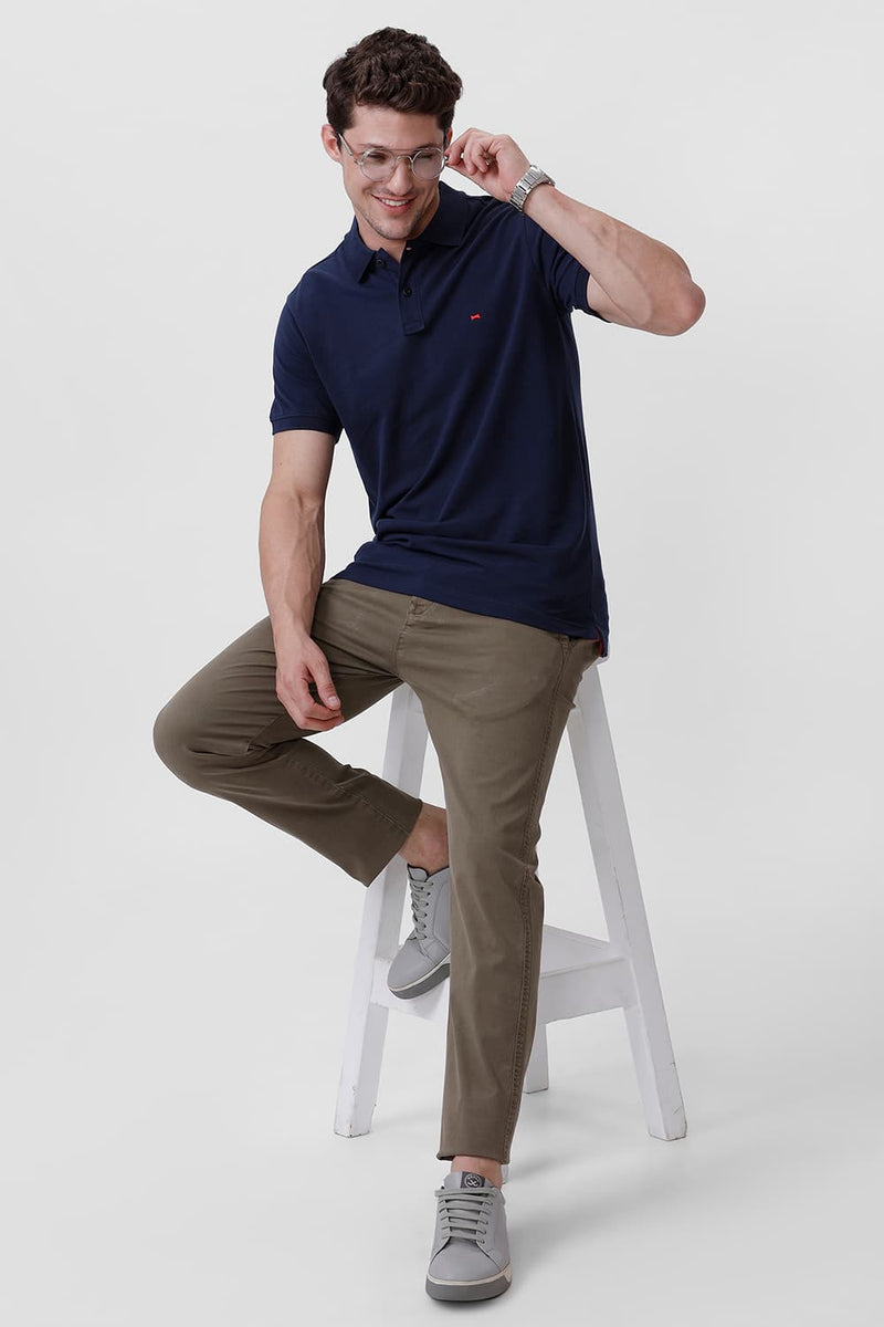 REGULAR FIT COTTON POLO T-SHIRT