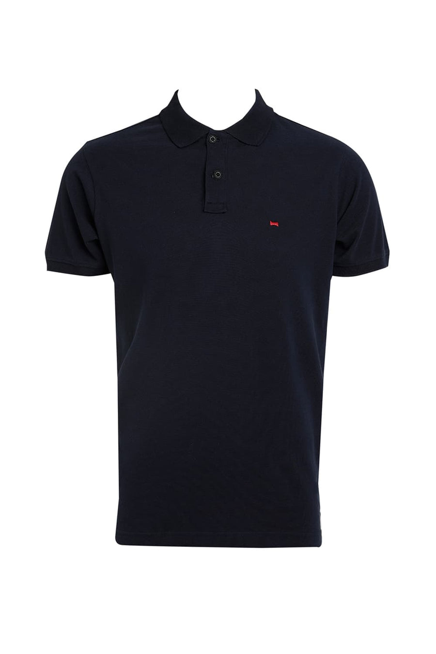 BASICS REGULAR FIT DRESS BLUES COTTON POLO T-SHIRT