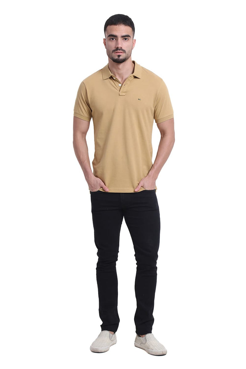 REGULAR FIT COTTON POLO T-SHIRT