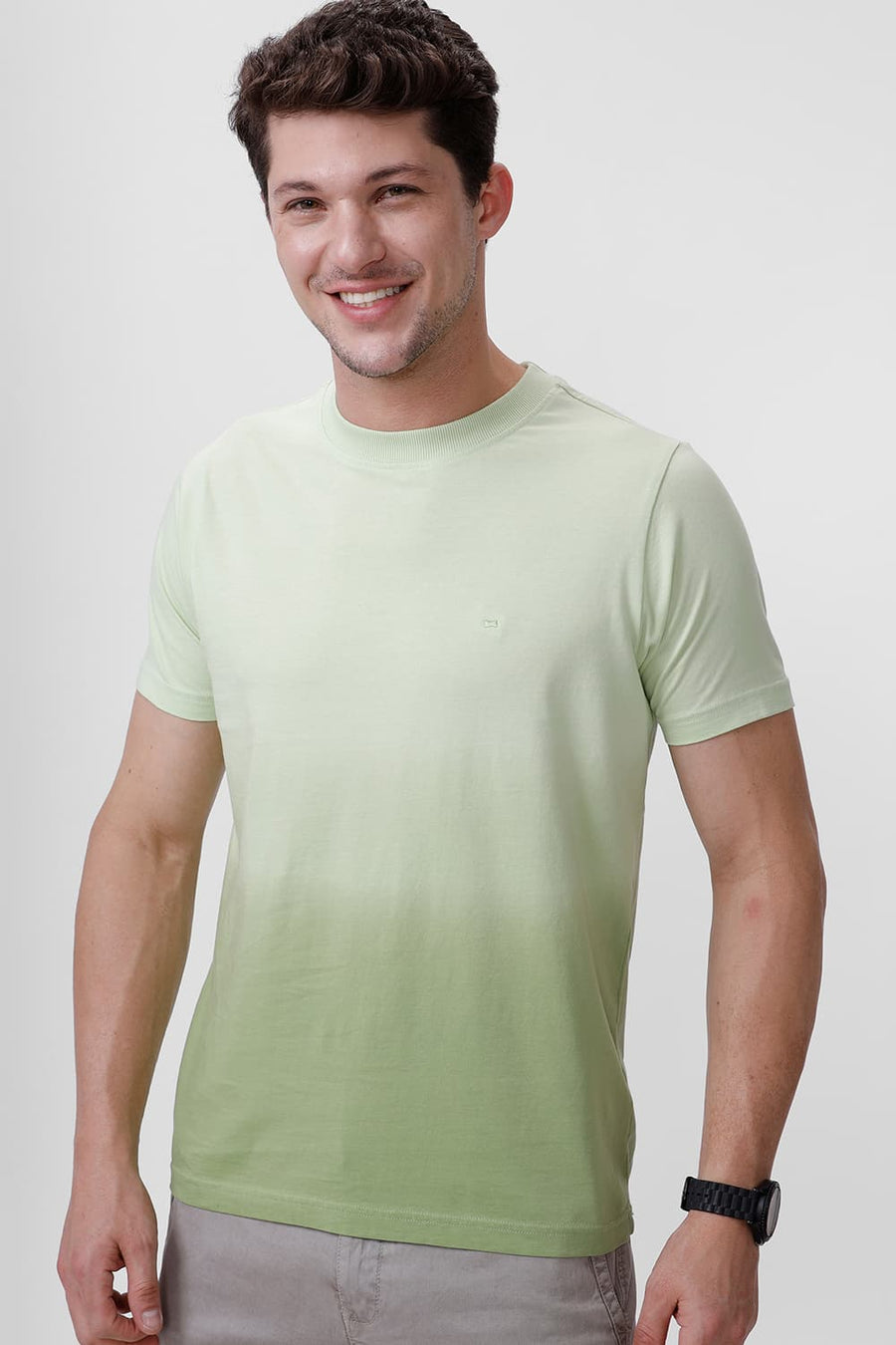 BASICS REGULAR FIT REED COTTON CREW T-SHIRT