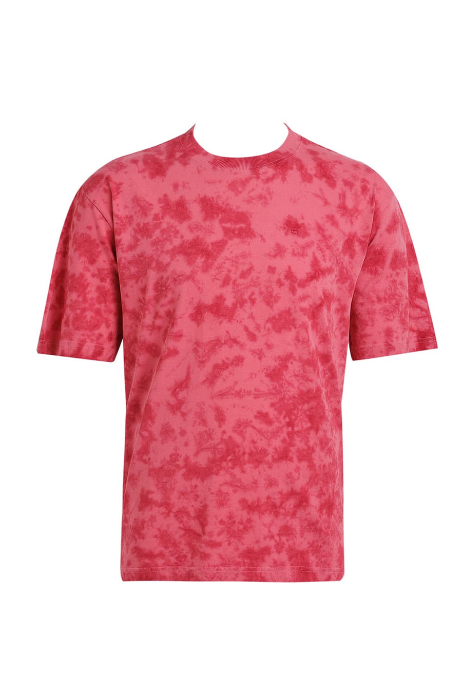 BASICS RELAXED FIT DESERT ROSE & GARNET ROSE COTTON CREW T-SHIRT