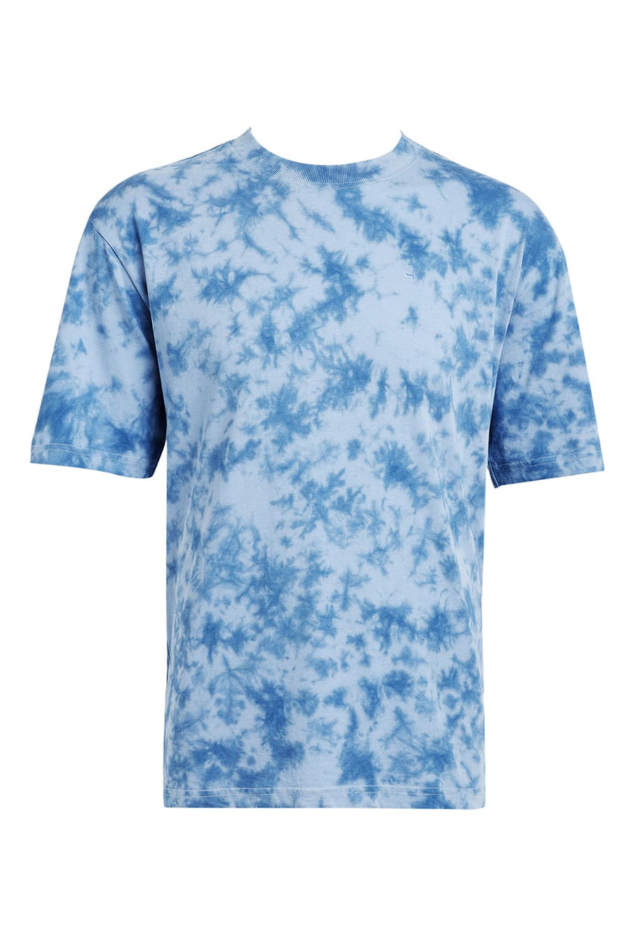 BASICS RELAXED FIT AIRY BLUE & PACIFIC COAST COTTON CREW T-SHIRT