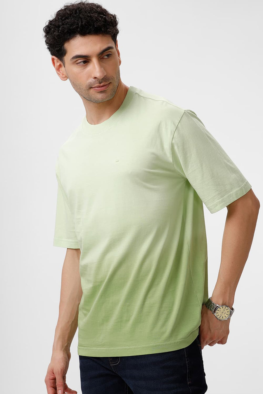 BASICS RELAXED FIT REED COTTON CREW T-SHIRT