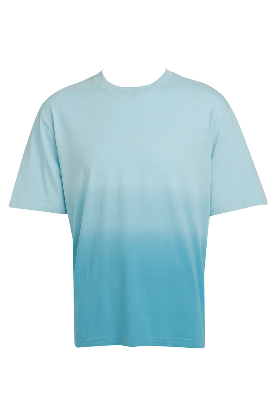 BASICS RELAXED FIT CRYSTAL BLUE COTTON CREW T-SHIRT