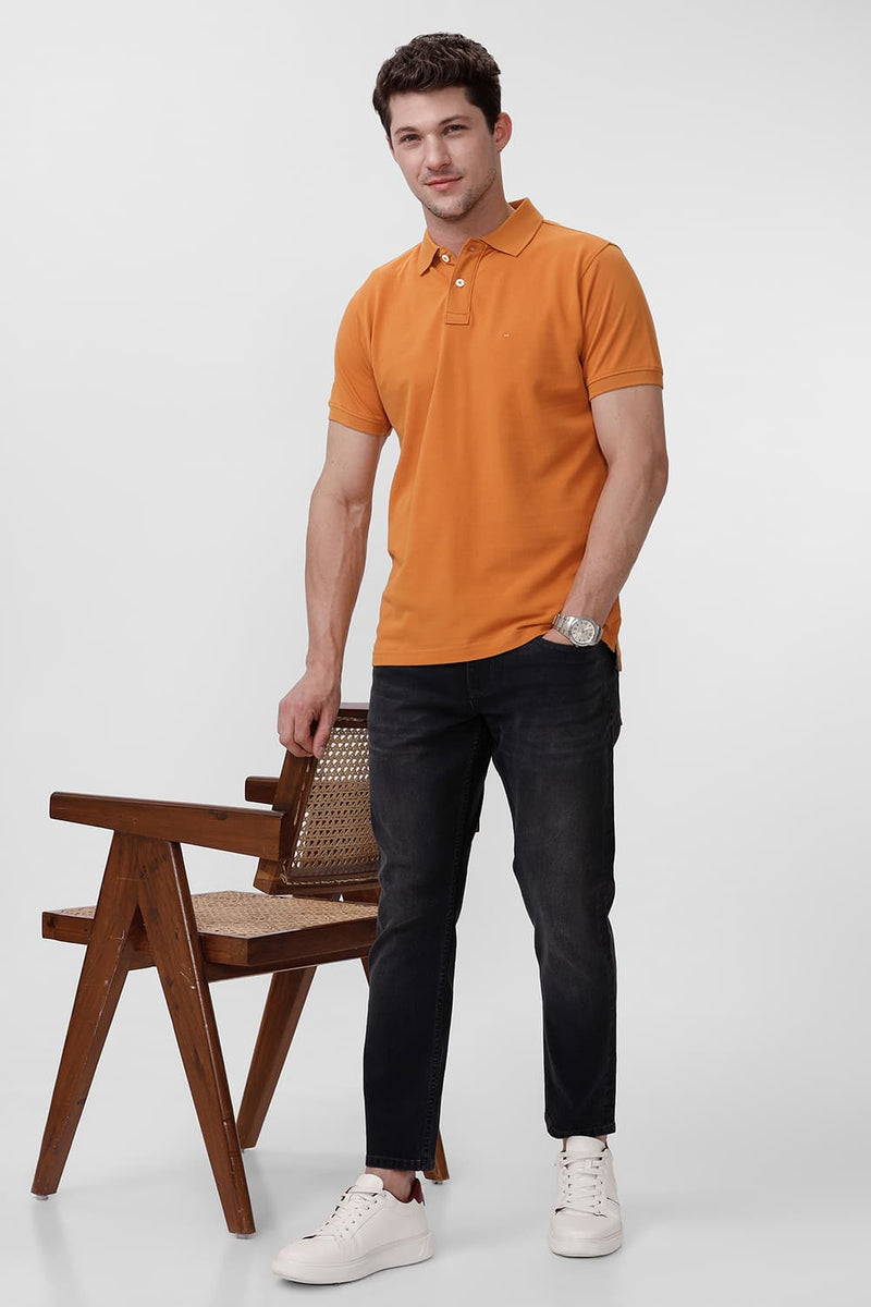 REGULAR FIT COTTON POLO T-SHIRT