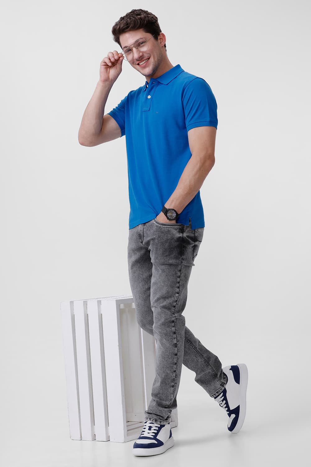 REGULAR FIT COTTON POLO T-SHIRT