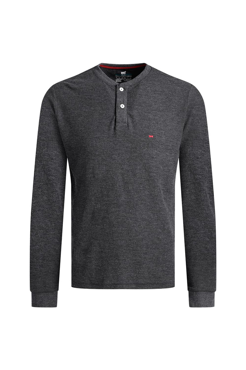 REGULAR FIT COTTON POLYESTER HENELY T-SHIRT