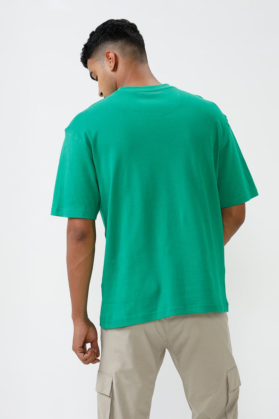 BASICS RELAXED FIT AMAZON COTTON CREW T-SHIRT