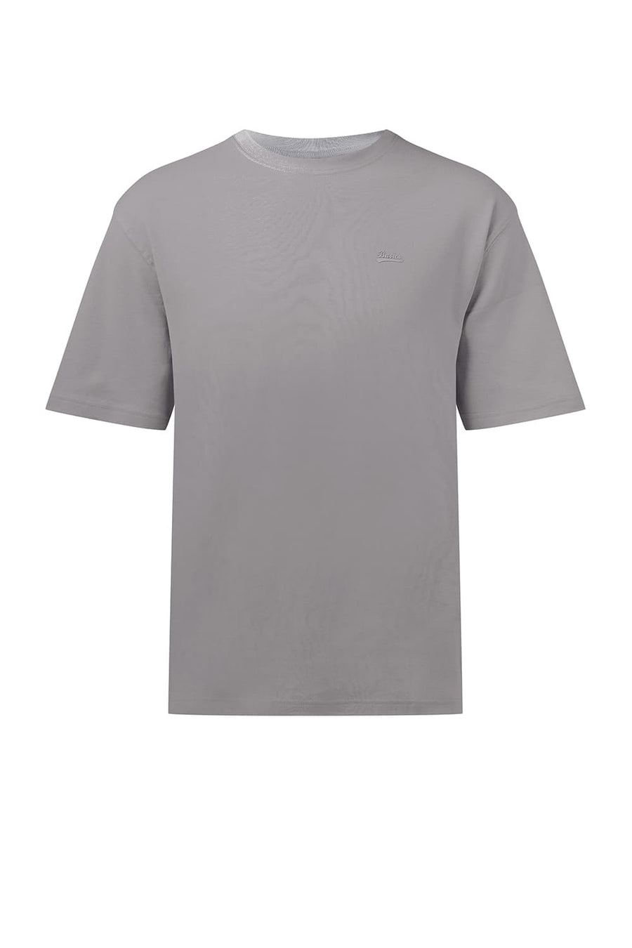 BASICS RELAXED FIT ULTIMATE GREY COTTON CREW T-SHIRT