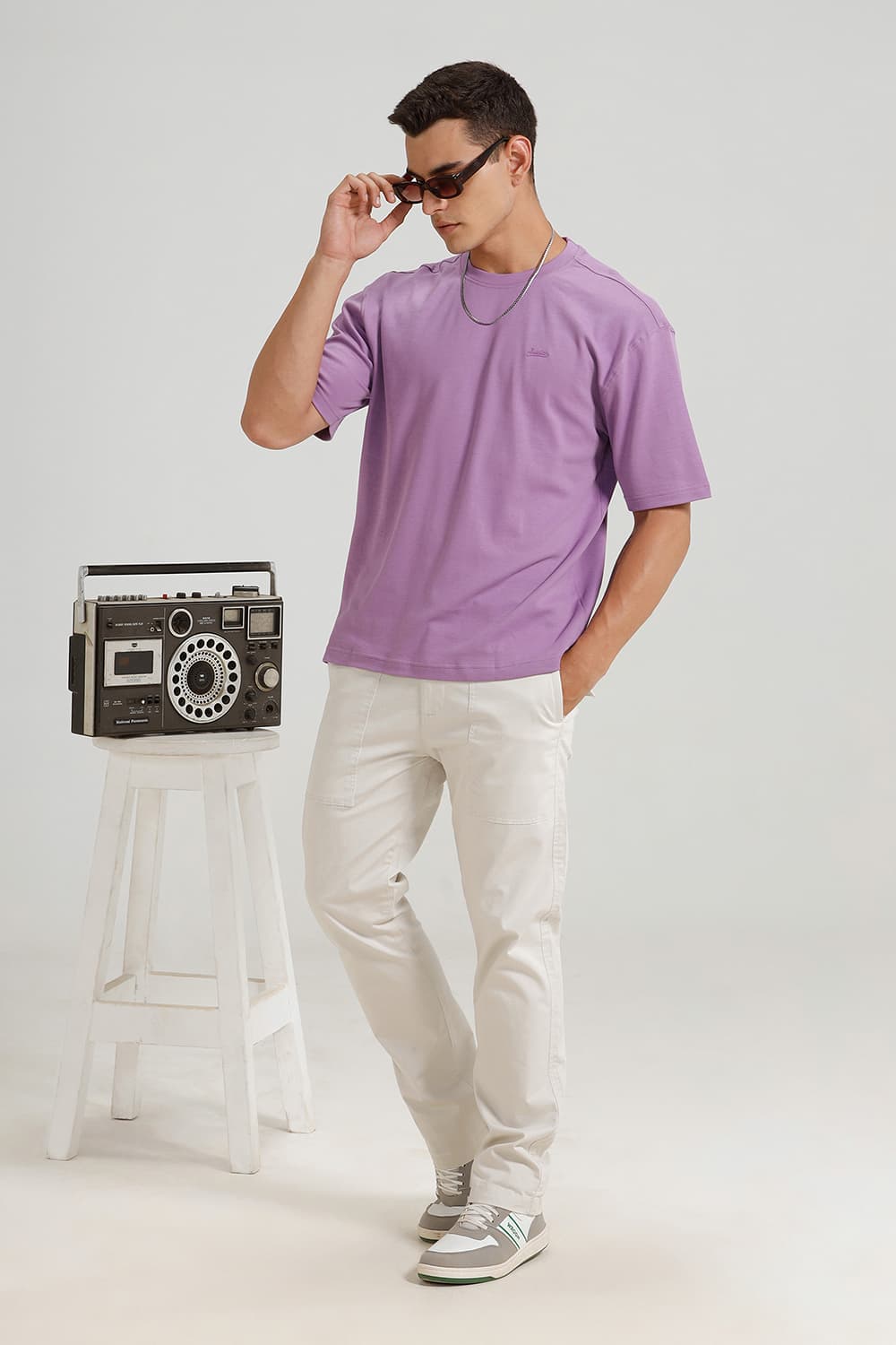 RELAXED FIT COTTON CREW T-SHIRT