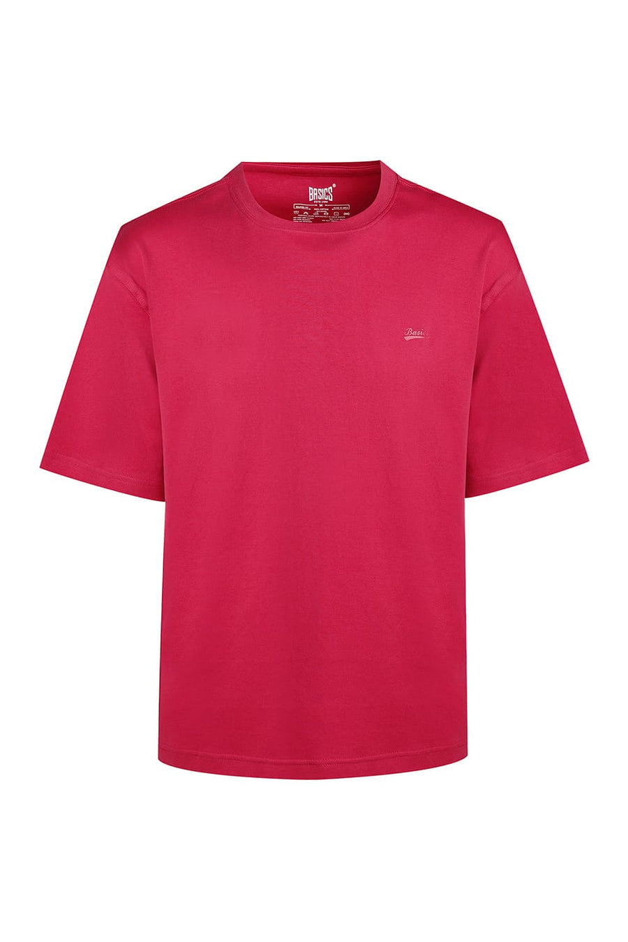 BASICS RELAXED FIT ANEMONE COTTON CREW T-SHIRT