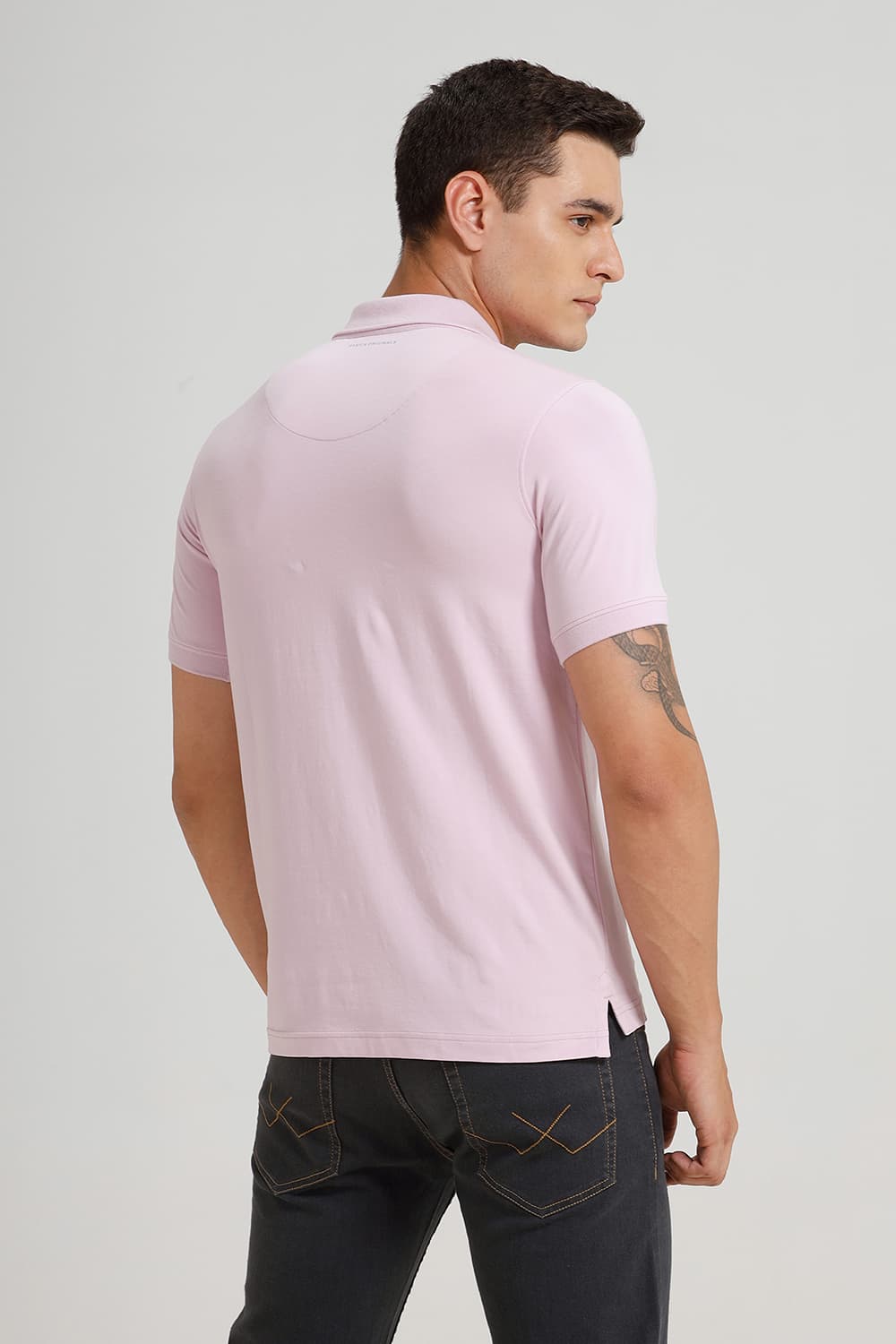 REGULAR FIT COTTON STRETCH POLO T-SHIRT