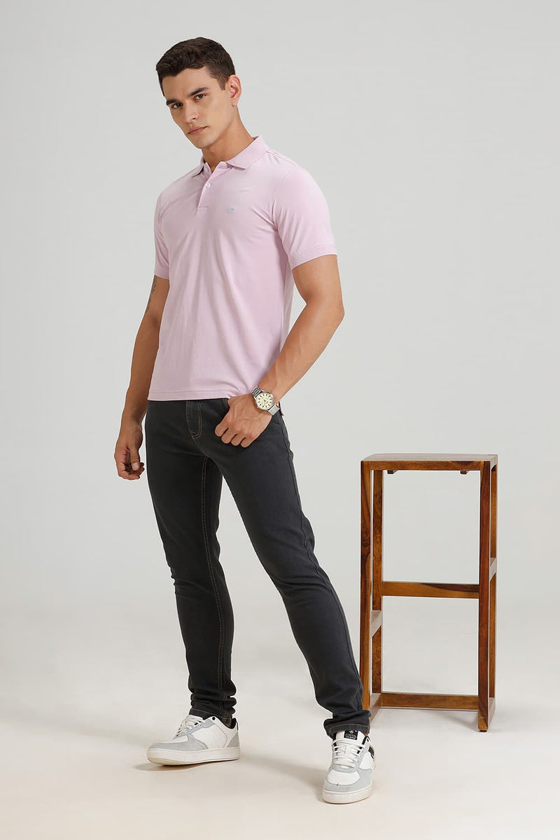 REGULAR FIT COTTON STRETCH POLO T-SHIRT