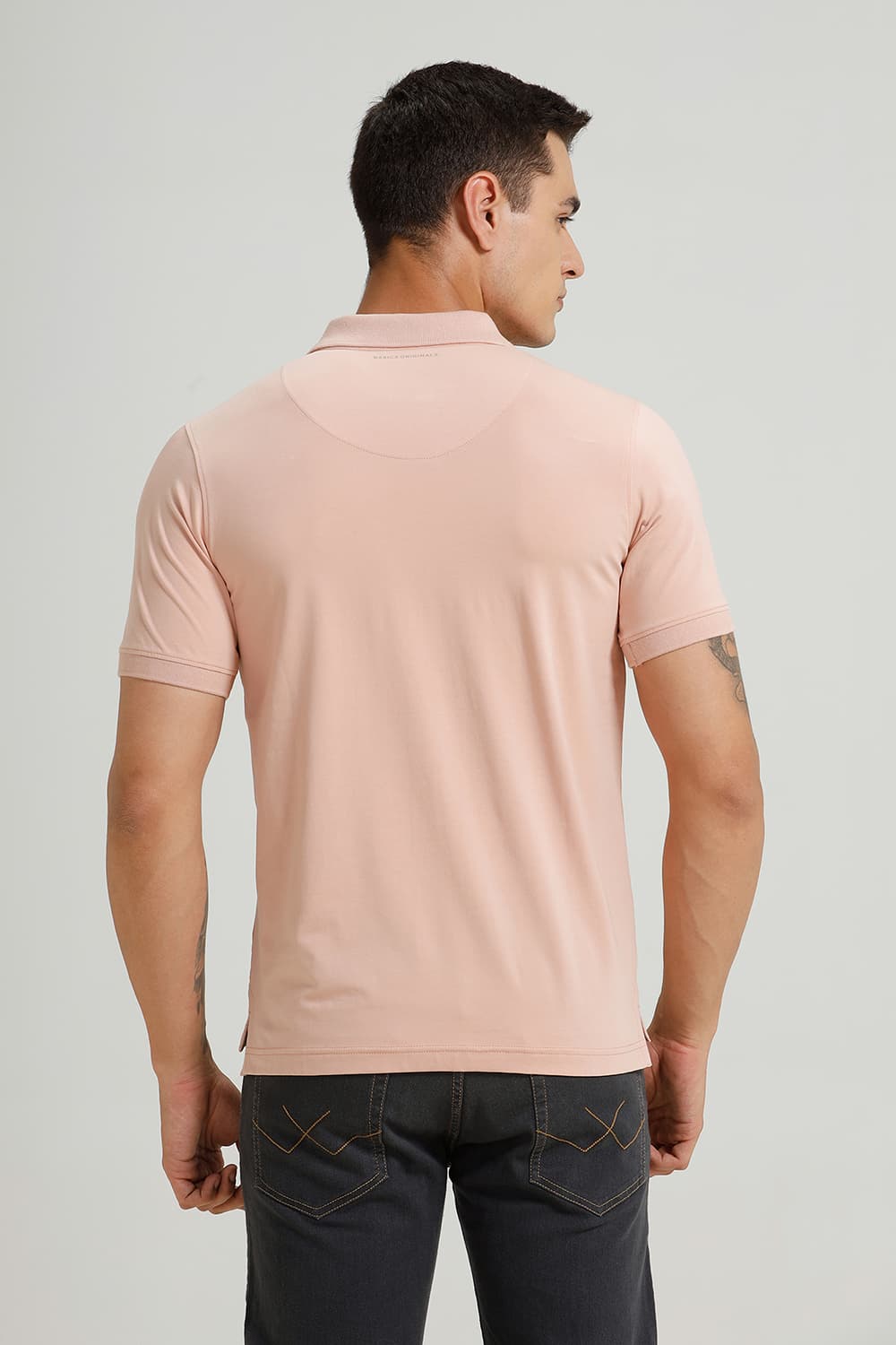 REGULAR FIT COTTON STRETCH POLO T-SHIRT