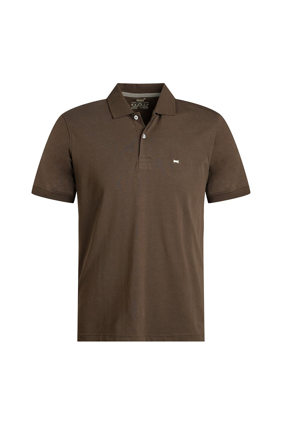 BASICS REGULAR FIT DUSTY CORAL COTTON STRETCH POLO T-SHIRT