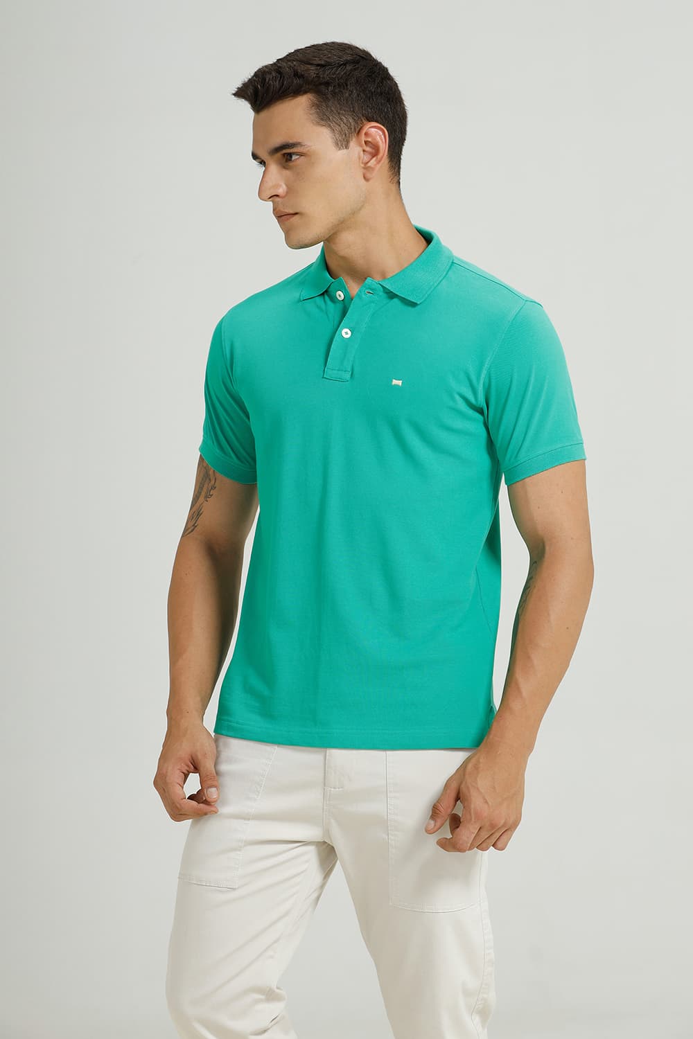 REGULAR FIT COTTON POLO T-SHIRT